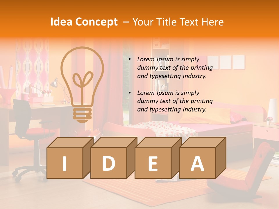 Kid's Bedroom PowerPoint Template