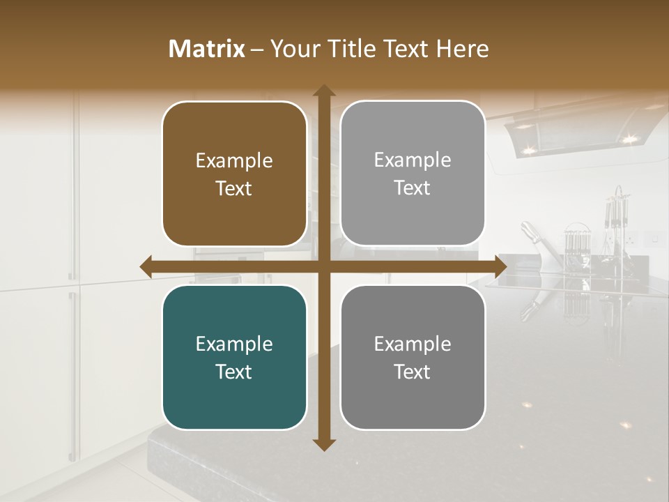 Fully Fitted Modern Kitchen With All Appliances PowerPoint Template