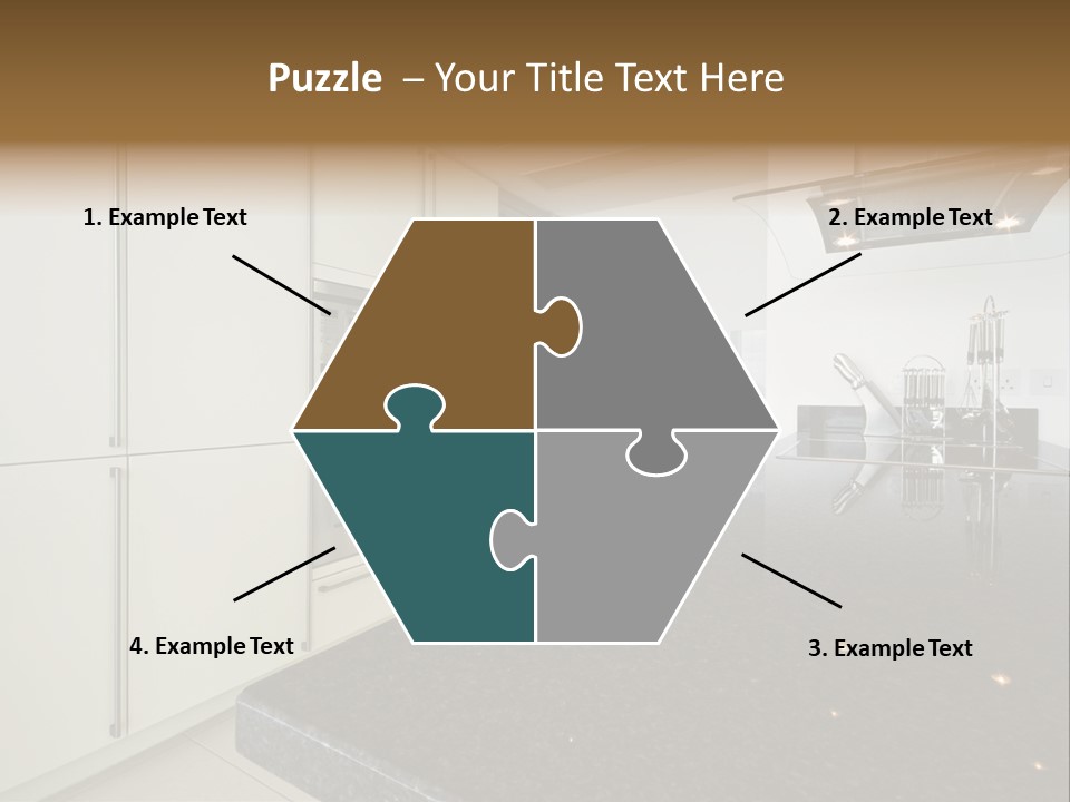 Fully Fitted Modern Kitchen With All Appliances PowerPoint Template