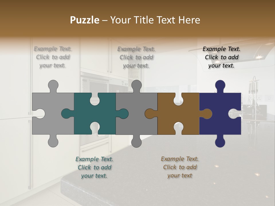 Fully Fitted Modern Kitchen With All Appliances PowerPoint Template