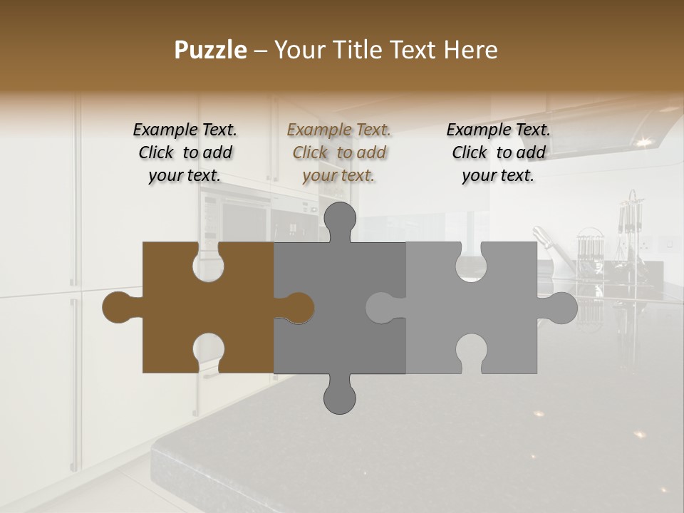 Fully Fitted Modern Kitchen With All Appliances PowerPoint Template