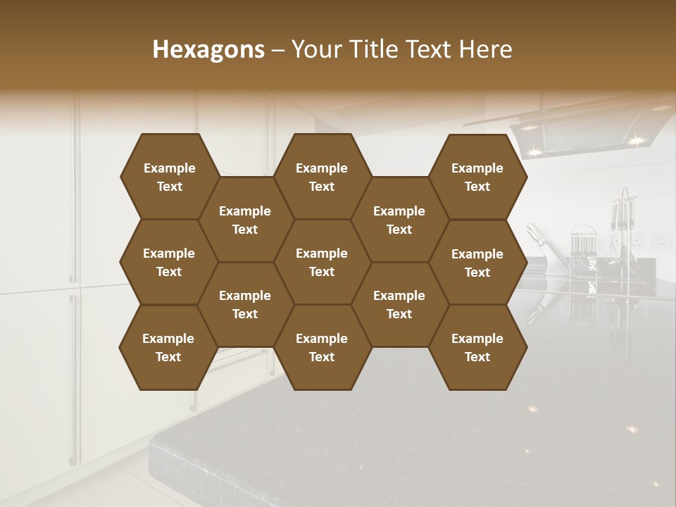 Fully Fitted Modern Kitchen With All Appliances PowerPoint Template