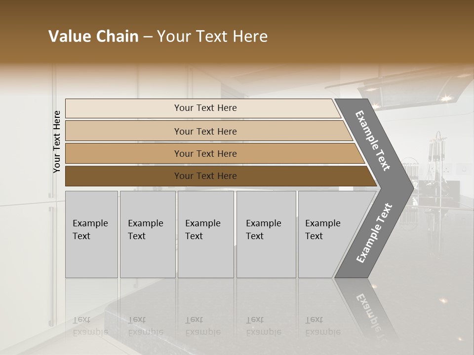 Fully Fitted Modern Kitchen With All Appliances PowerPoint Template