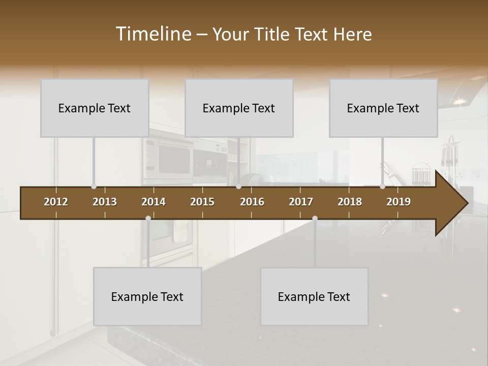 Fully Fitted Modern Kitchen With All Appliances PowerPoint Template