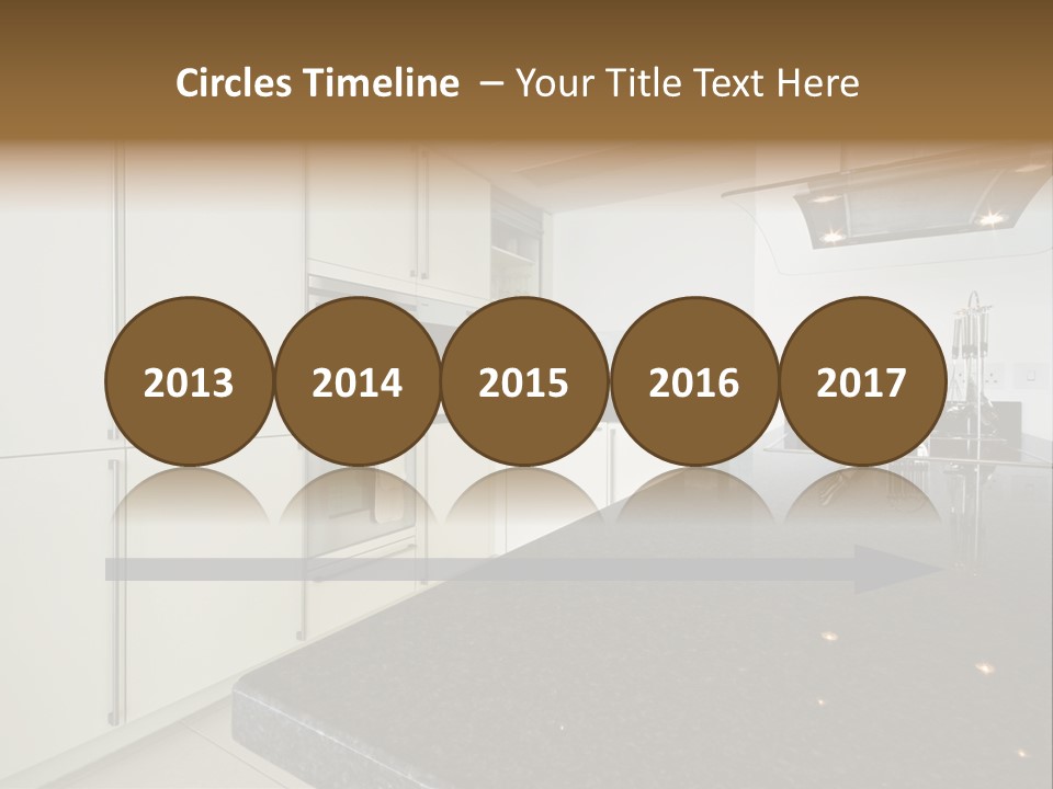 Fully Fitted Modern Kitchen With All Appliances PowerPoint Template