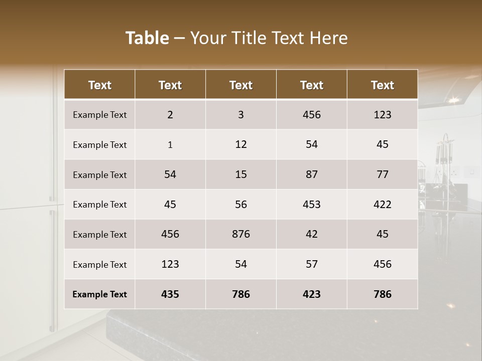 Fully Fitted Modern Kitchen With All Appliances PowerPoint Template
