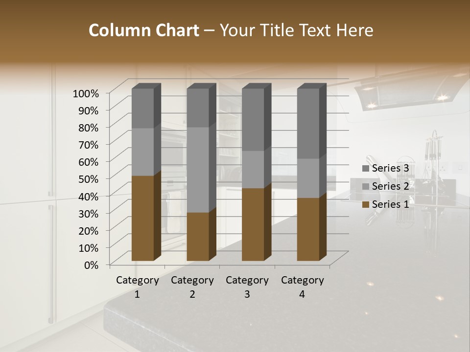 Fully Fitted Modern Kitchen With All Appliances PowerPoint Template