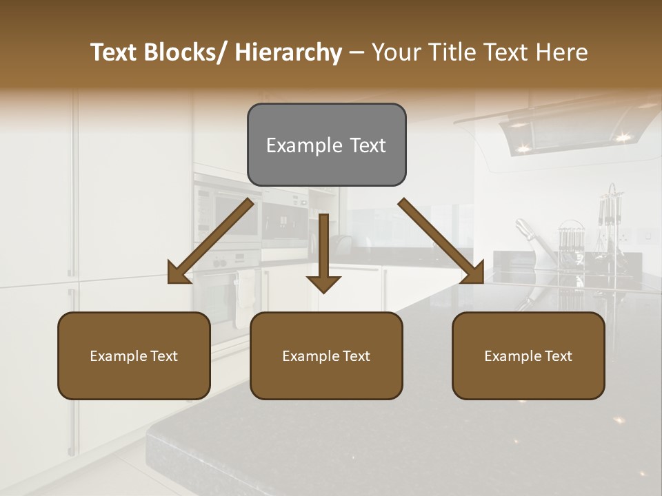 Fully Fitted Modern Kitchen With All Appliances PowerPoint Template