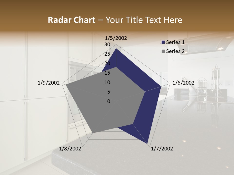 Fully Fitted Modern Kitchen With All Appliances PowerPoint Template