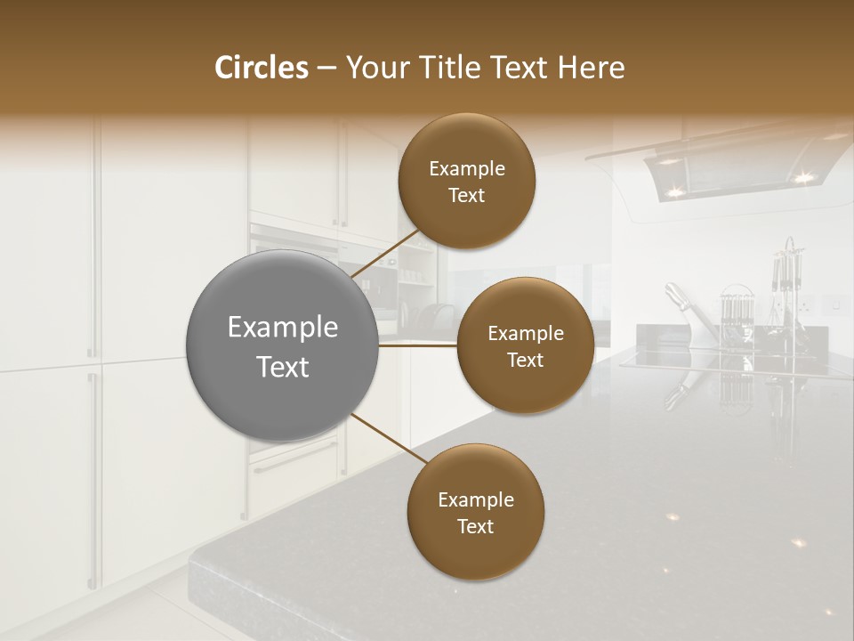 Fully Fitted Modern Kitchen With All Appliances PowerPoint Template