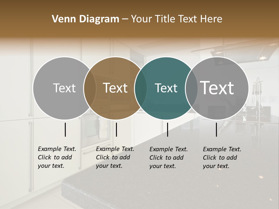 Fully Fitted Modern Kitchen With All Appliances PowerPoint Template
