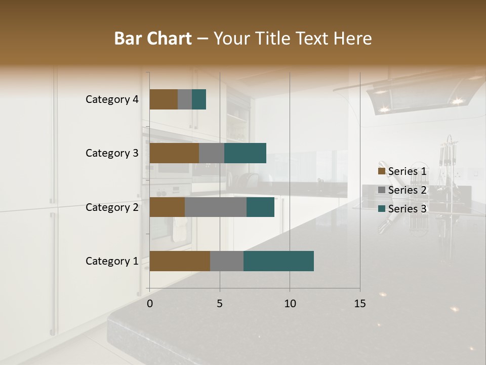 Fully Fitted Modern Kitchen With All Appliances PowerPoint Template