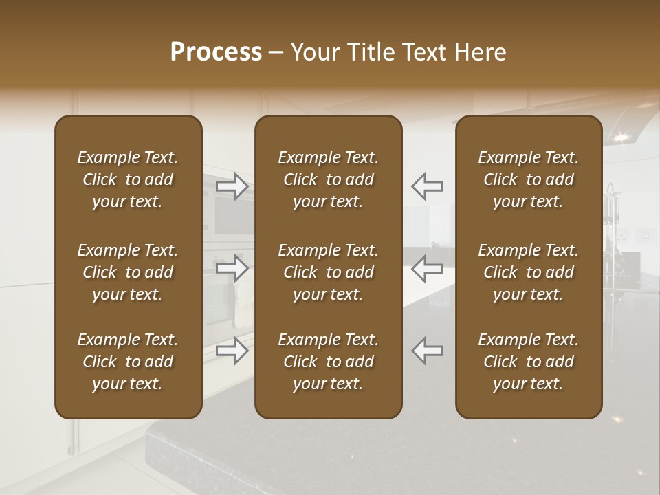 Fully Fitted Modern Kitchen With All Appliances PowerPoint Template