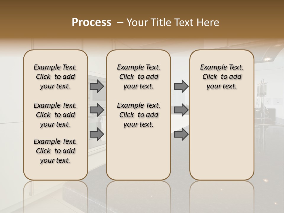 Fully Fitted Modern Kitchen With All Appliances PowerPoint Template