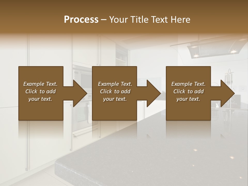 Fully Fitted Modern Kitchen With All Appliances PowerPoint Template