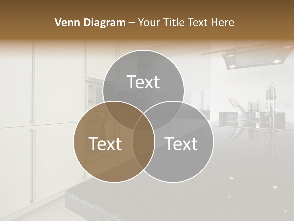 Fully Fitted Modern Kitchen With All Appliances PowerPoint Template