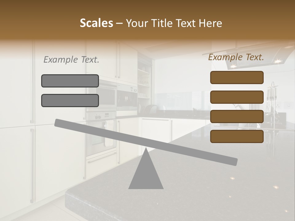 Fully Fitted Modern Kitchen With All Appliances PowerPoint Template