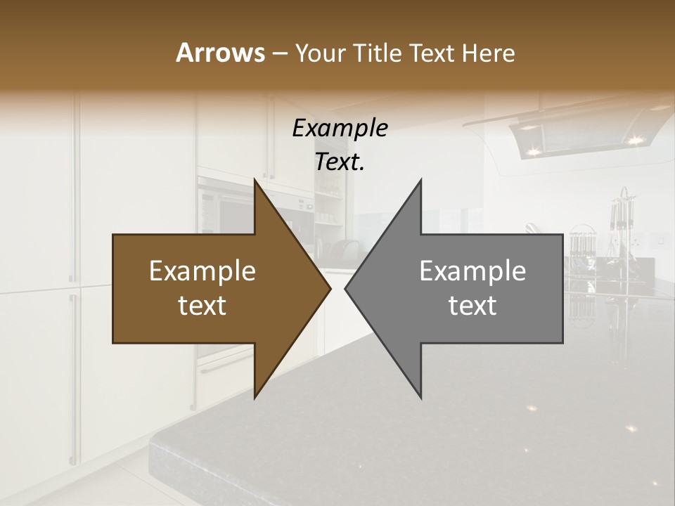 Fully Fitted Modern Kitchen With All Appliances PowerPoint Template
