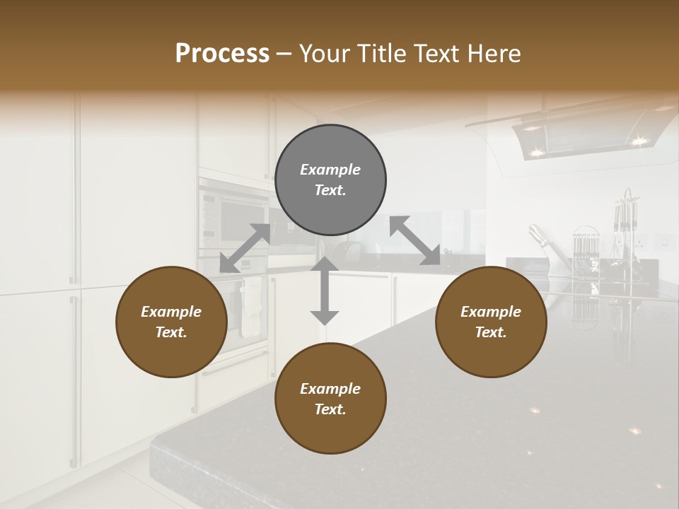 Fully Fitted Modern Kitchen With All Appliances PowerPoint Template