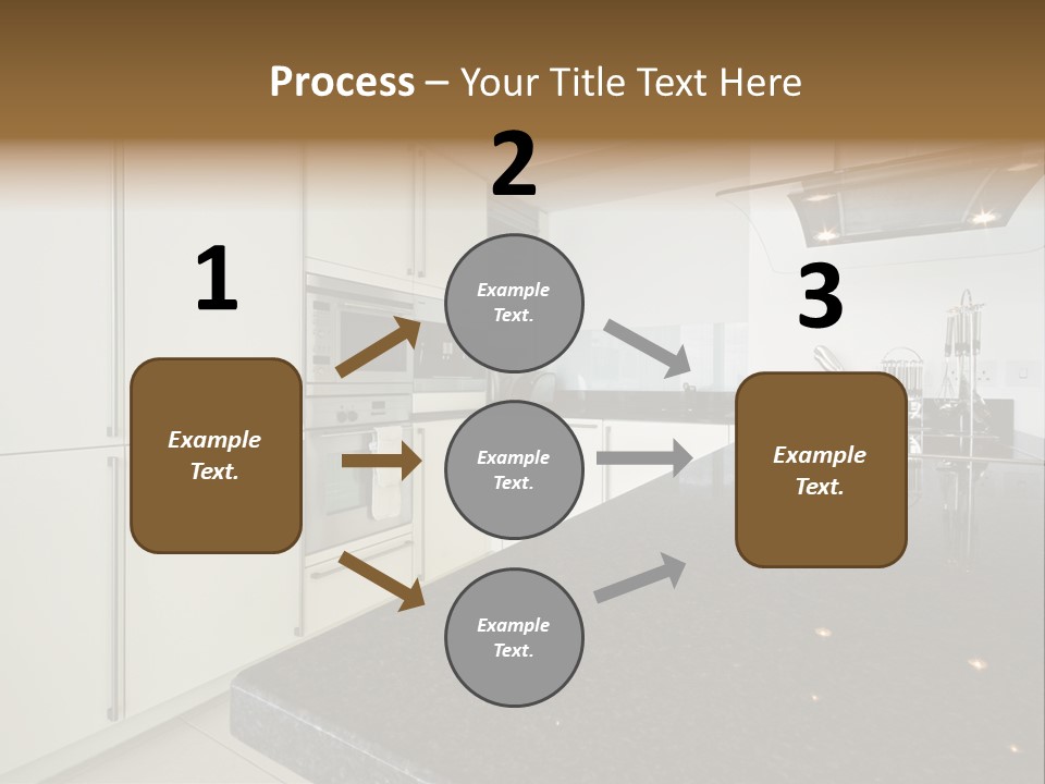 Fully Fitted Modern Kitchen With All Appliances PowerPoint Template