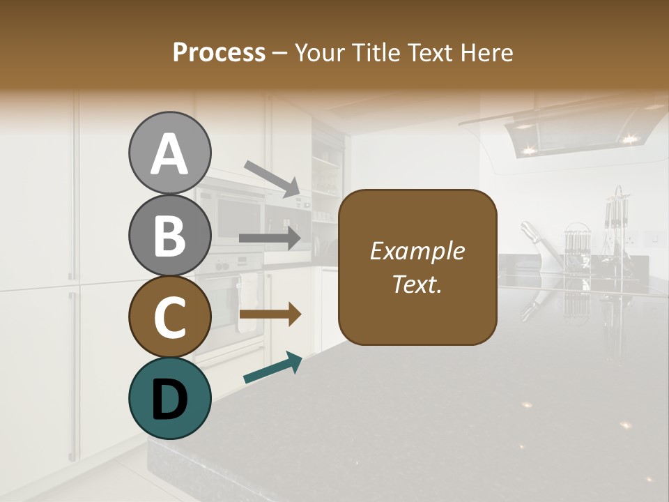 Fully Fitted Modern Kitchen With All Appliances PowerPoint Template
