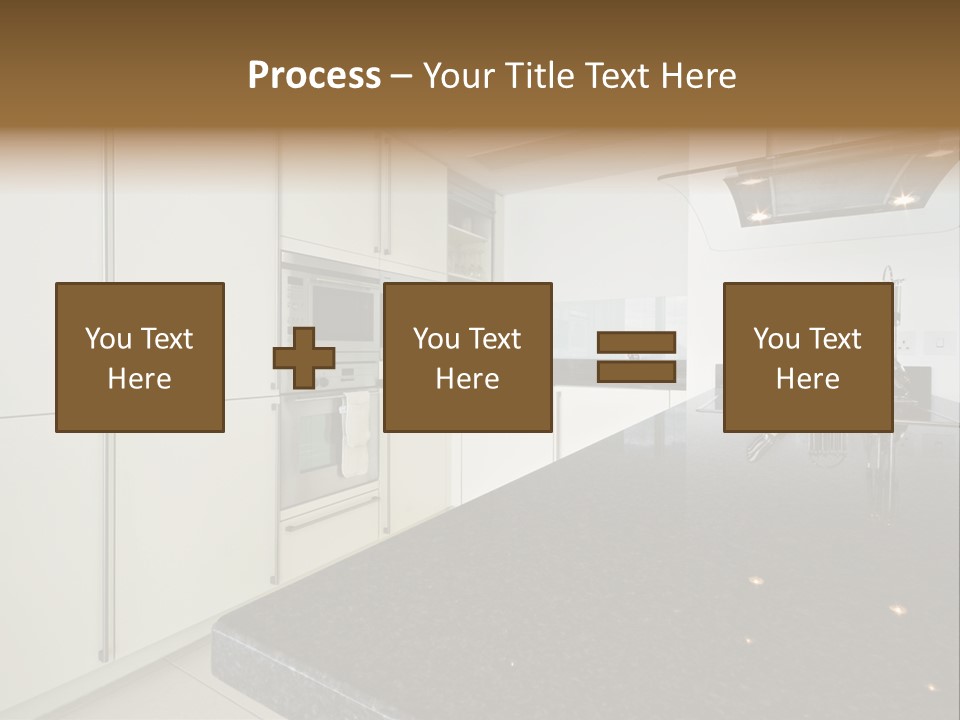Fully Fitted Modern Kitchen With All Appliances PowerPoint Template
