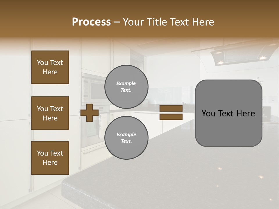 Fully Fitted Modern Kitchen With All Appliances PowerPoint Template