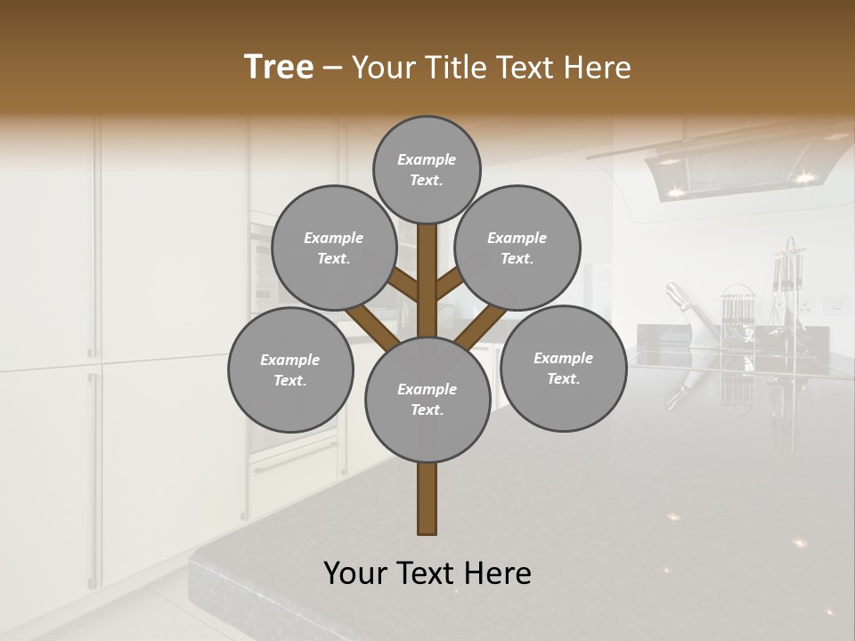 Fully Fitted Modern Kitchen With All Appliances PowerPoint Template