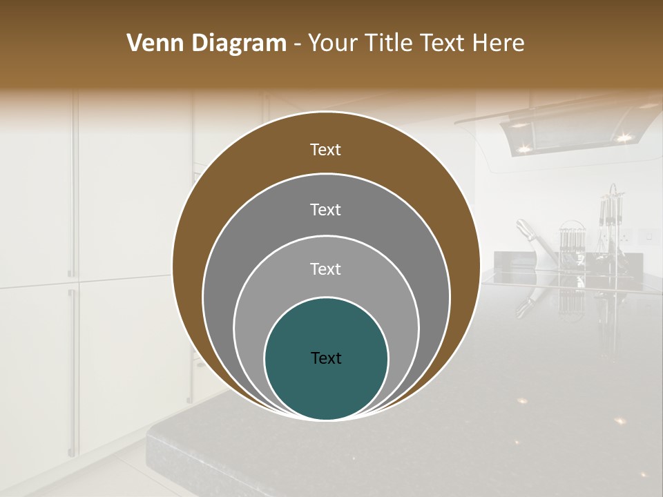Fully Fitted Modern Kitchen With All Appliances PowerPoint Template