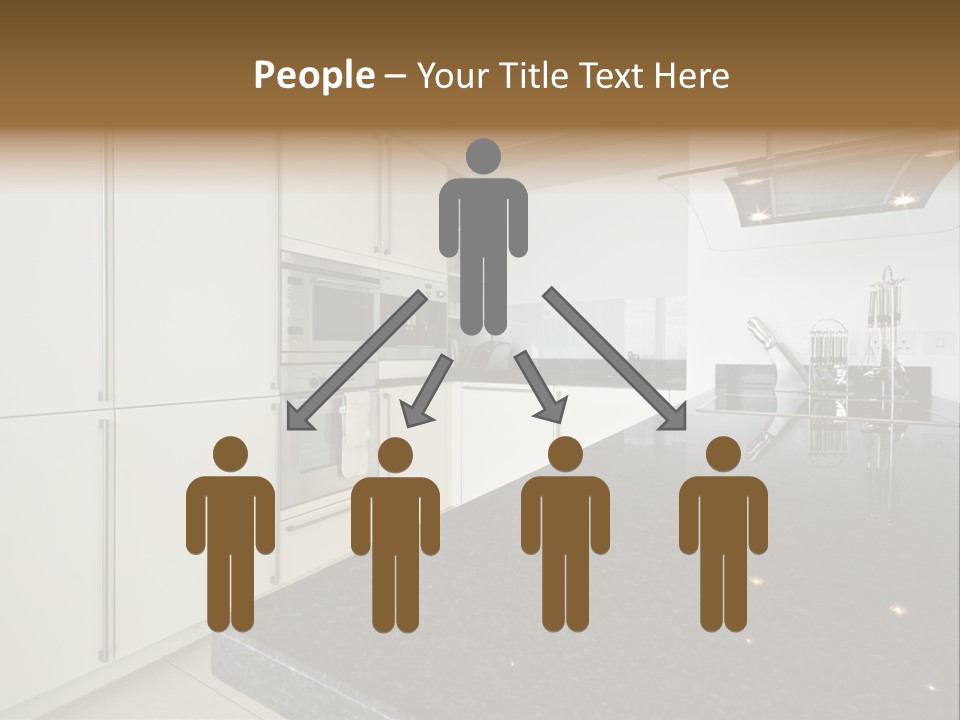 Fully Fitted Modern Kitchen With All Appliances PowerPoint Template