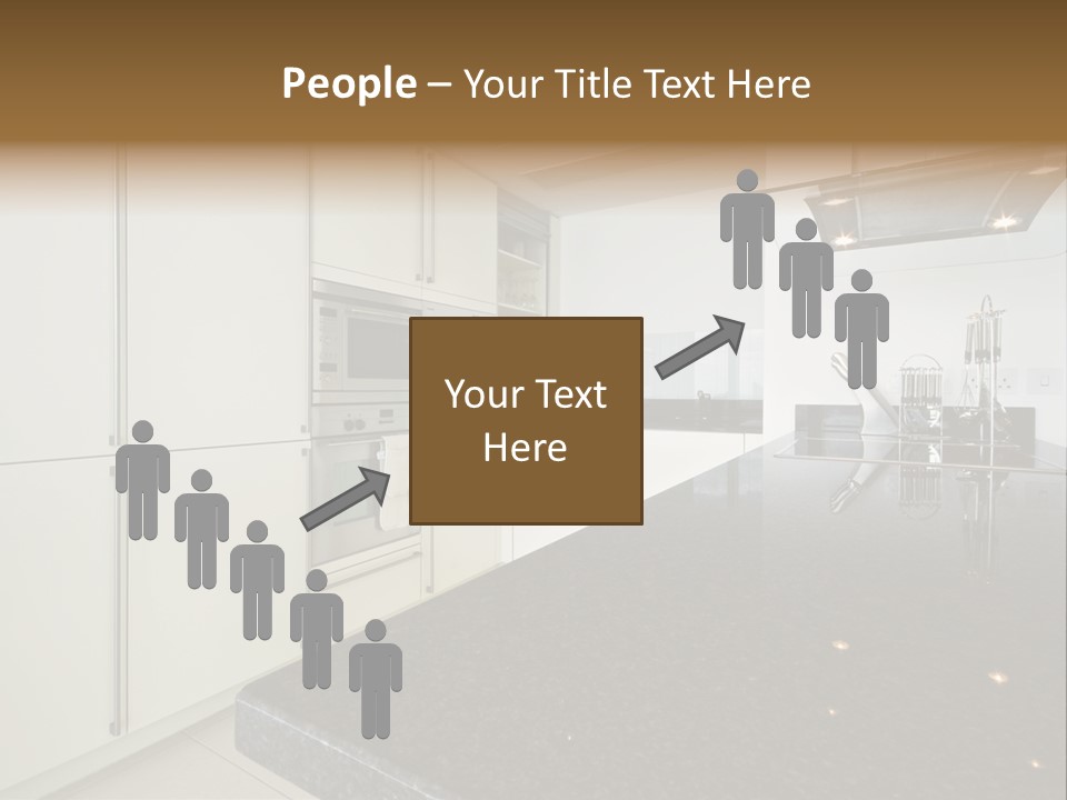 Fully Fitted Modern Kitchen With All Appliances PowerPoint Template