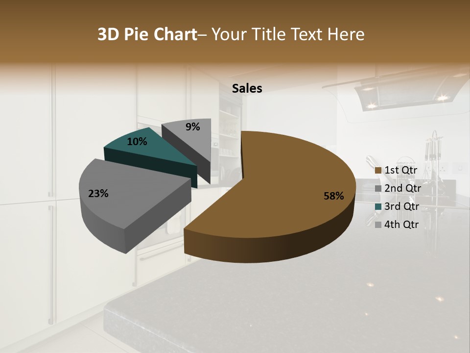 Fully Fitted Modern Kitchen With All Appliances PowerPoint Template
