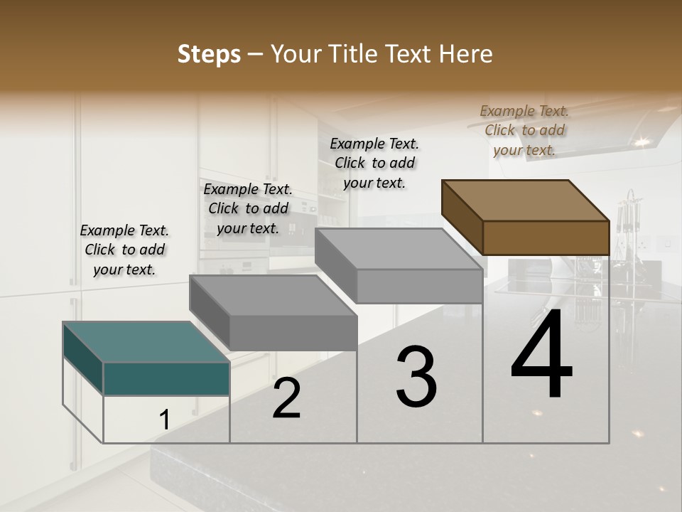 Fully Fitted Modern Kitchen With All Appliances PowerPoint Template