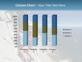 Girl Climbing Mountains PowerPoint Template