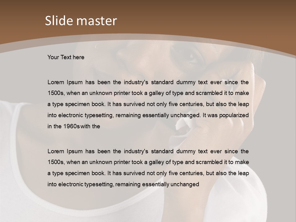 Baby Sleeps On His Hand PowerPoint Template