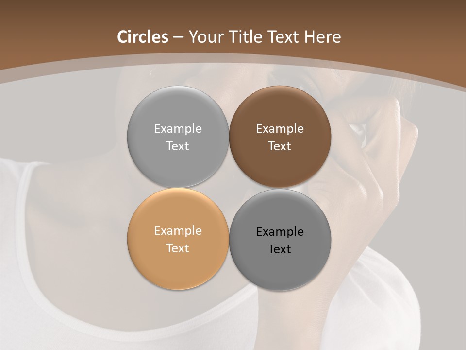 Baby Sleeps On His Hand PowerPoint Template