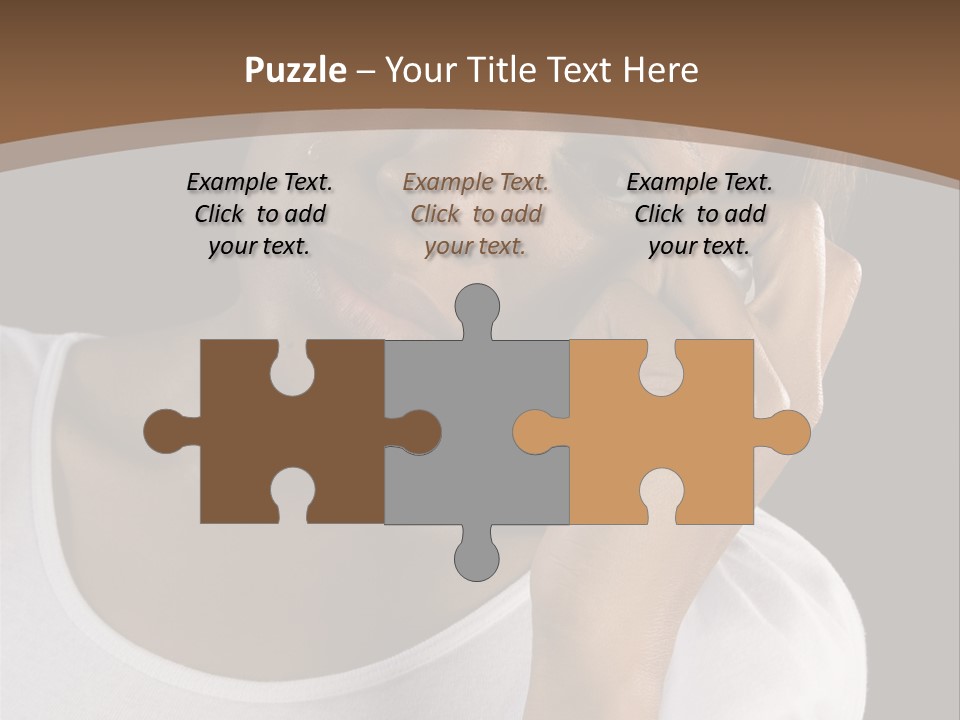 Baby Sleeps On His Hand PowerPoint Template