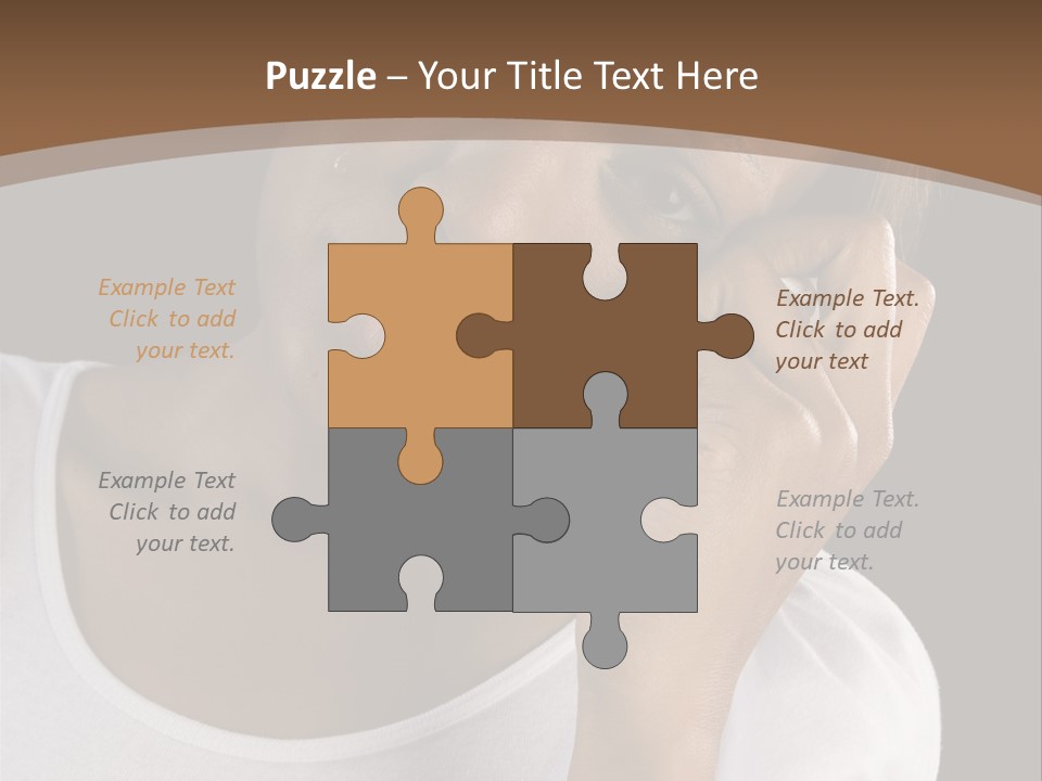 Baby Sleeps On His Hand PowerPoint Template