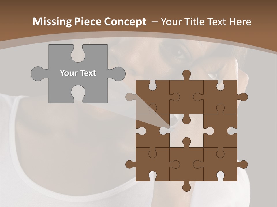 Baby Sleeps On His Hand PowerPoint Template