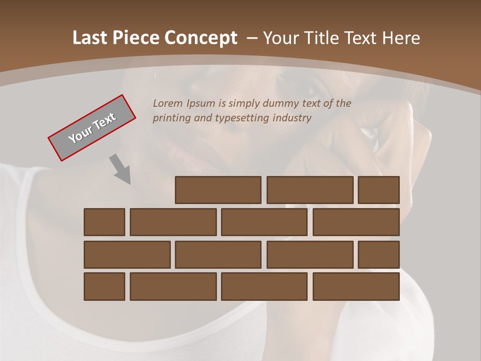 Baby Sleeps On His Hand PowerPoint Template