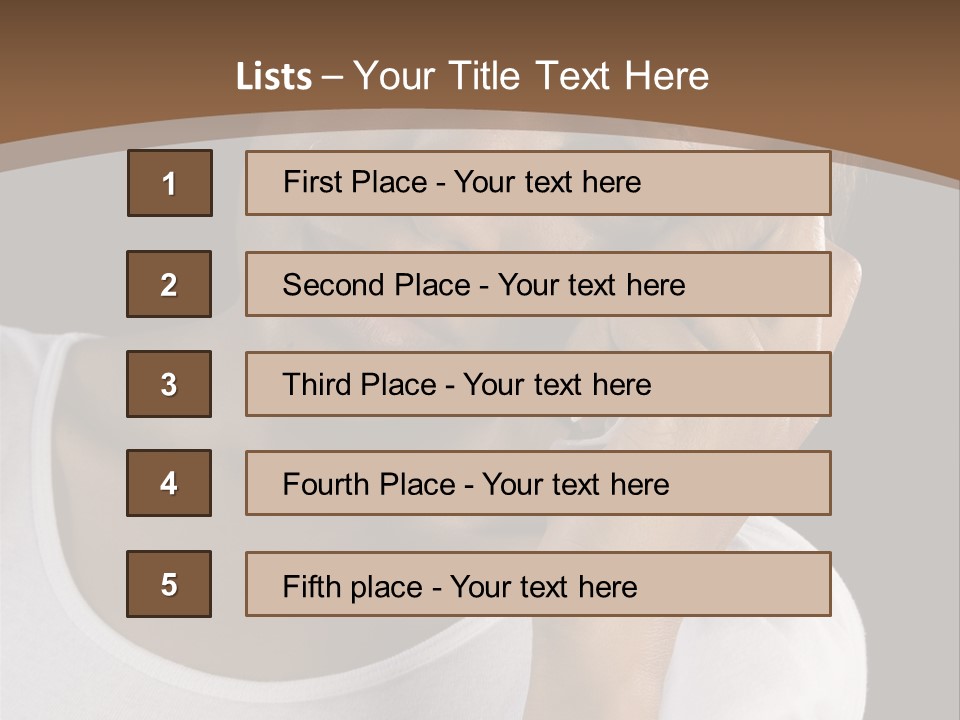 Baby Sleeps On His Hand PowerPoint Template