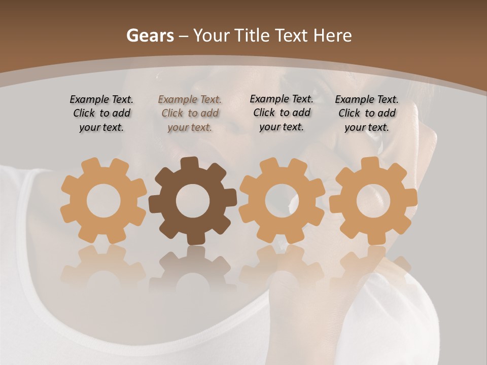 Baby Sleeps On His Hand PowerPoint Template