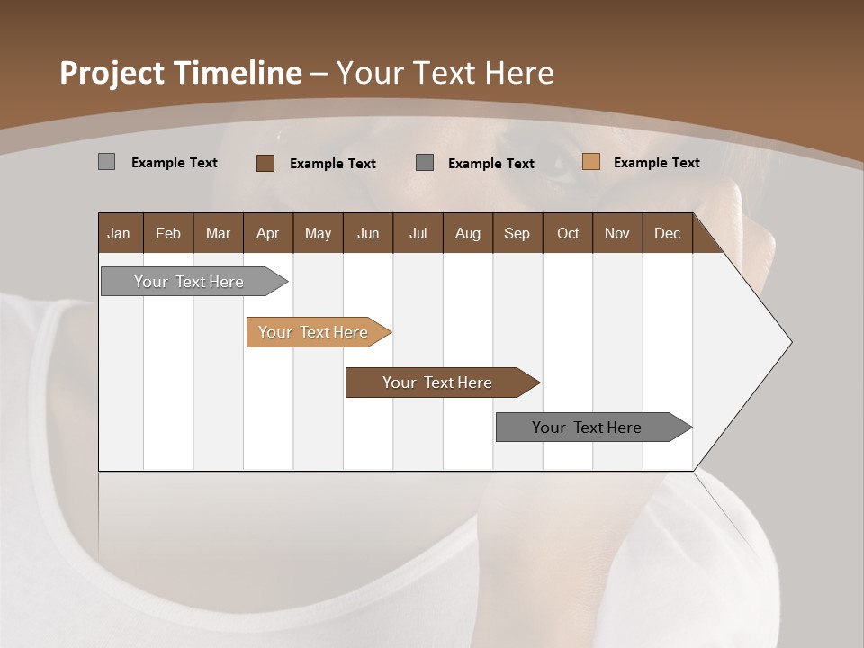 Baby Sleeps On His Hand PowerPoint Template