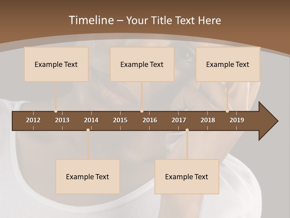 Baby Sleeps On His Hand PowerPoint Template