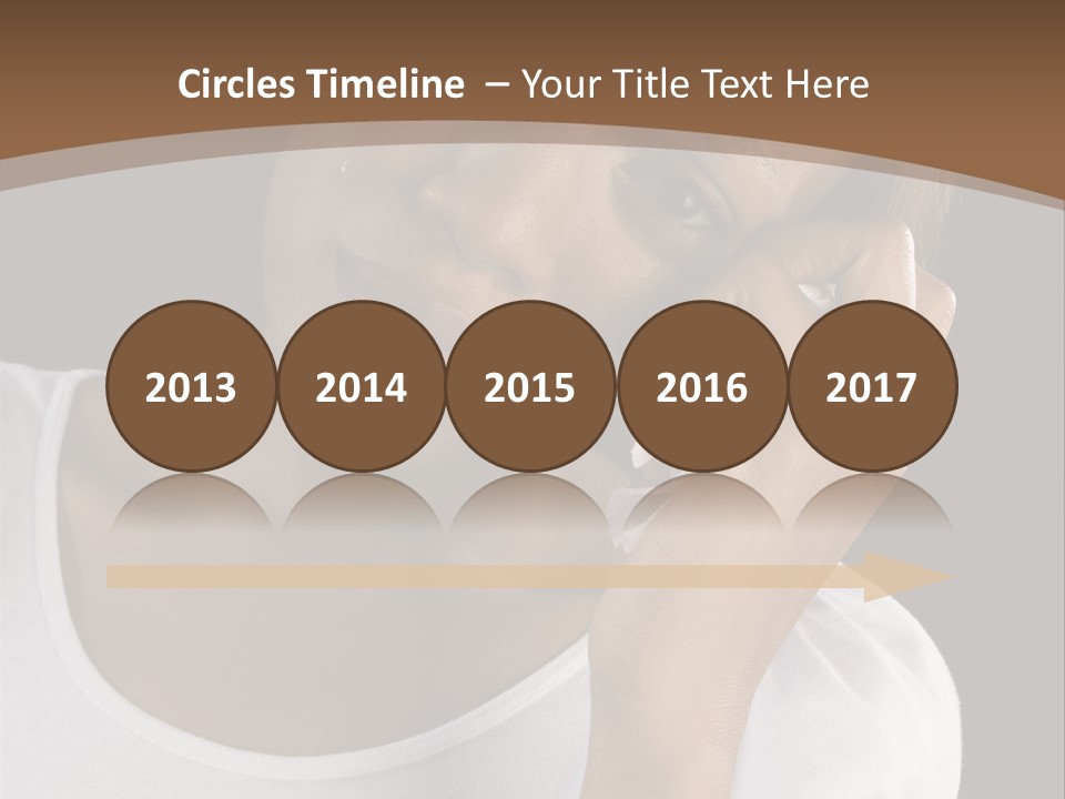 Baby Sleeps On His Hand PowerPoint Template