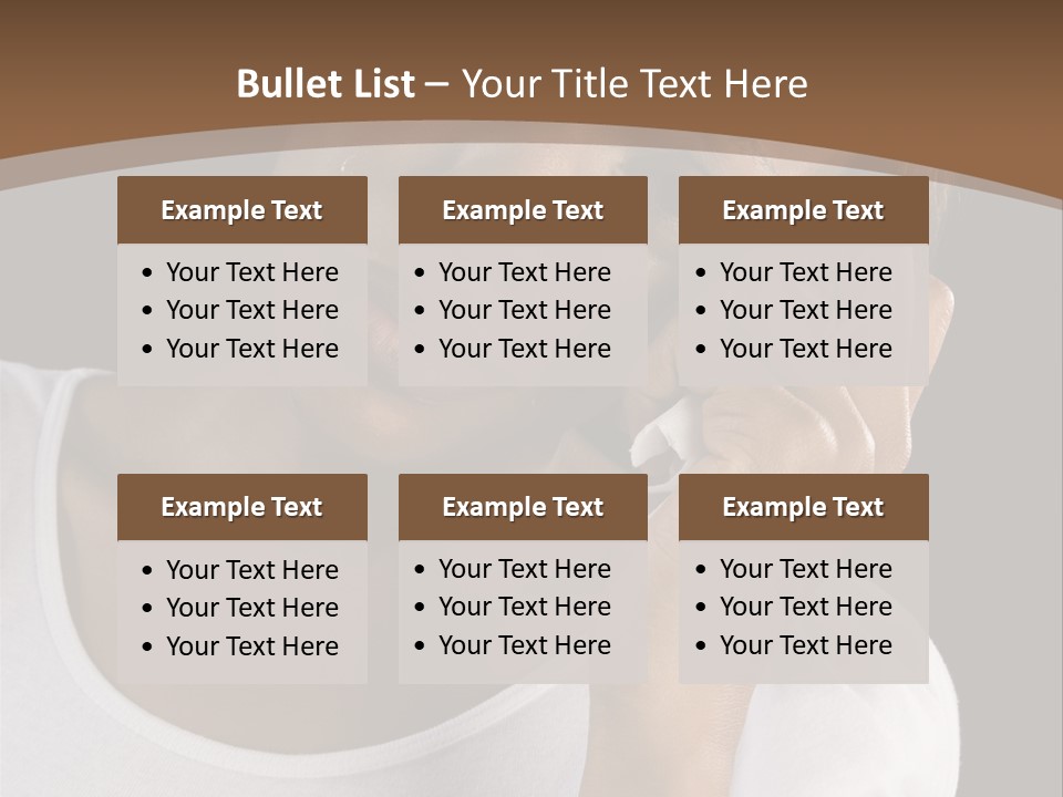 Baby Sleeps On His Hand PowerPoint Template