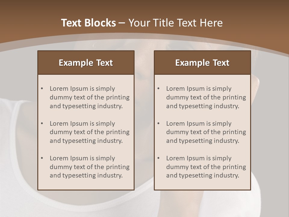 Baby Sleeps On His Hand PowerPoint Template