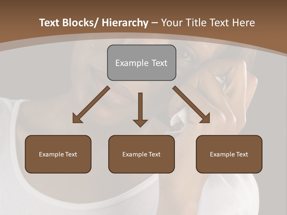 Baby Sleeps On His Hand PowerPoint Template