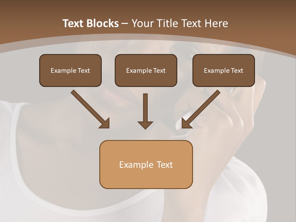 Baby Sleeps On His Hand PowerPoint Template