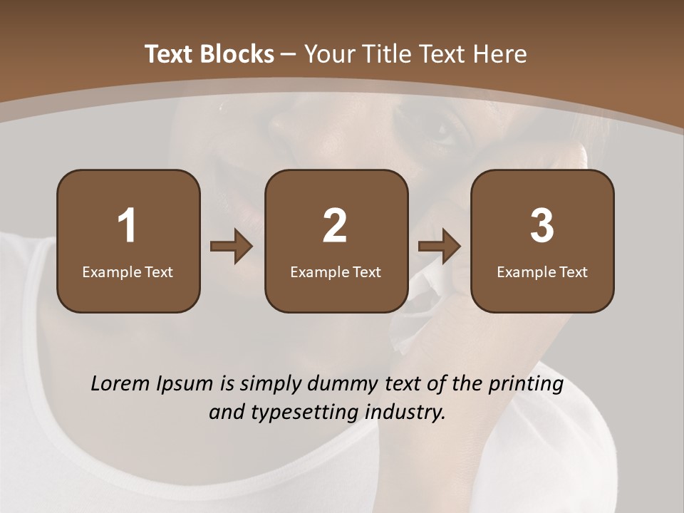 Baby Sleeps On His Hand PowerPoint Template